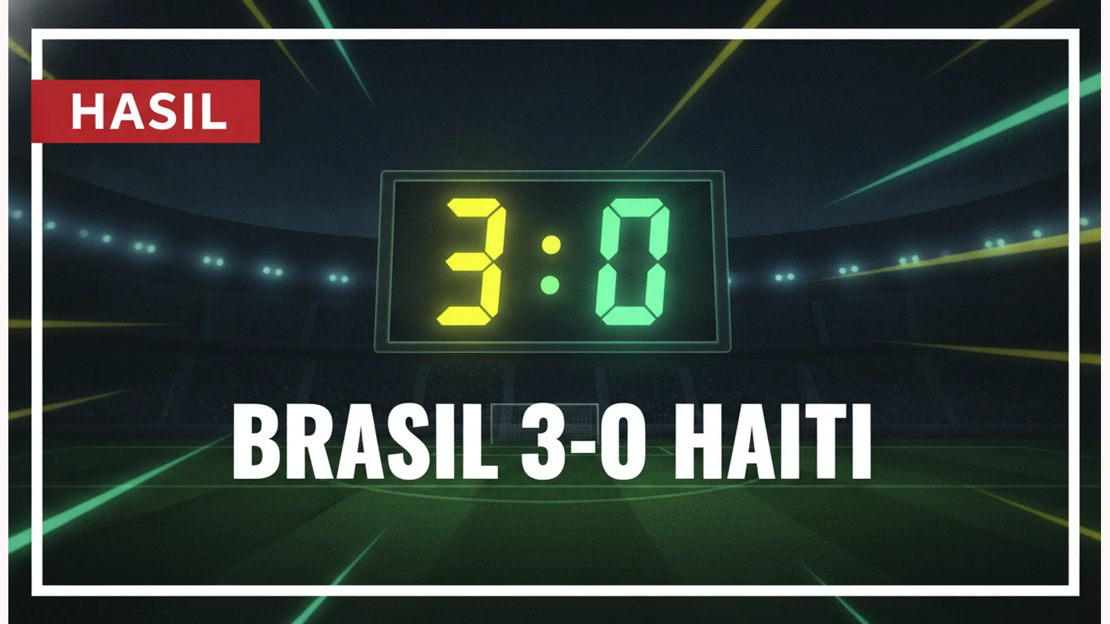 Brasil Hajar Haiti 3-0, AS Lolos Susul Meksiko
