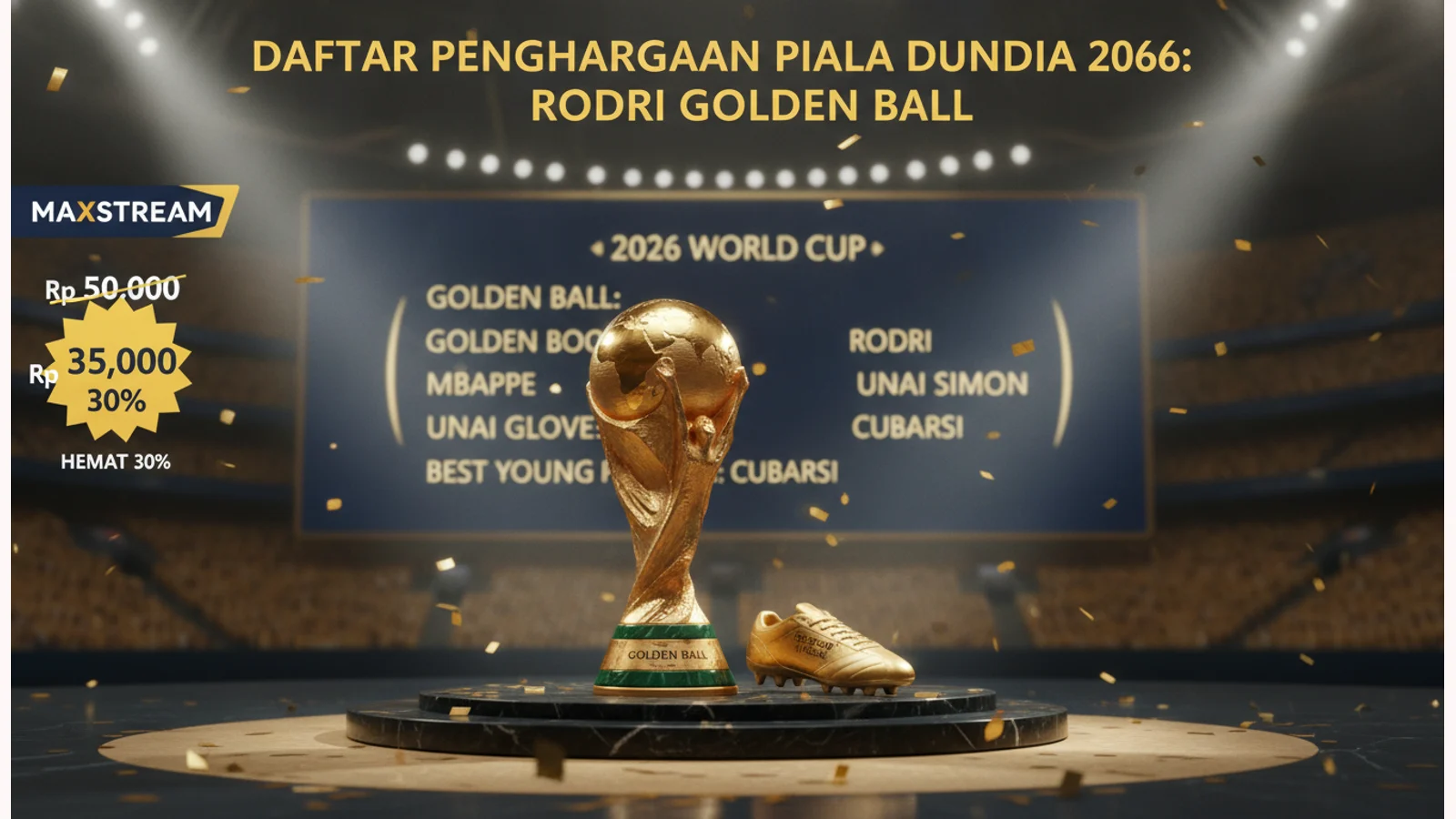 Daftar Penghargaan Piala Dunia 2026: Rodri Golden Ball