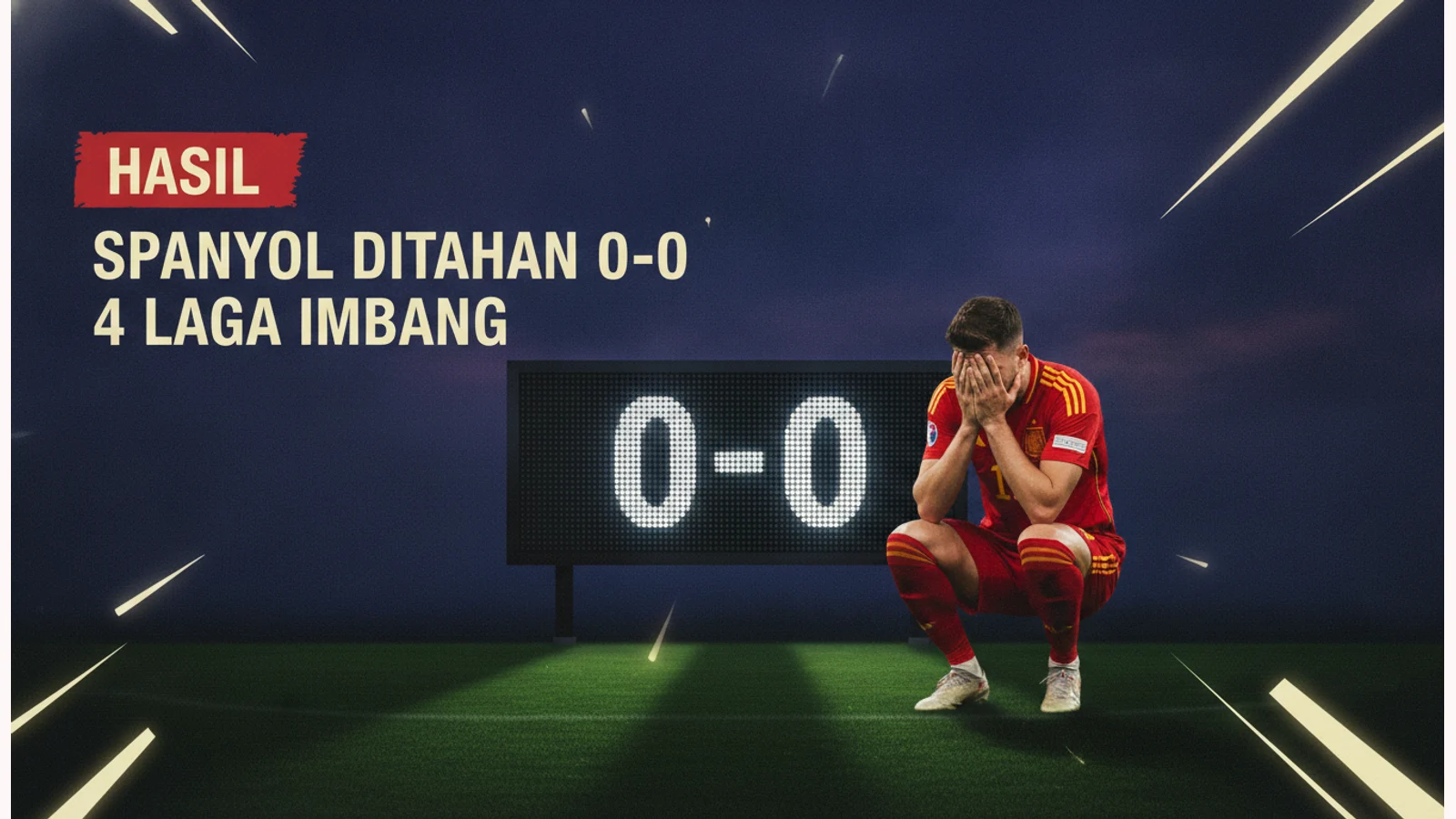 Spanyol Ditahan 0-0, 4 Laga Piala Dunia Imbang Semua