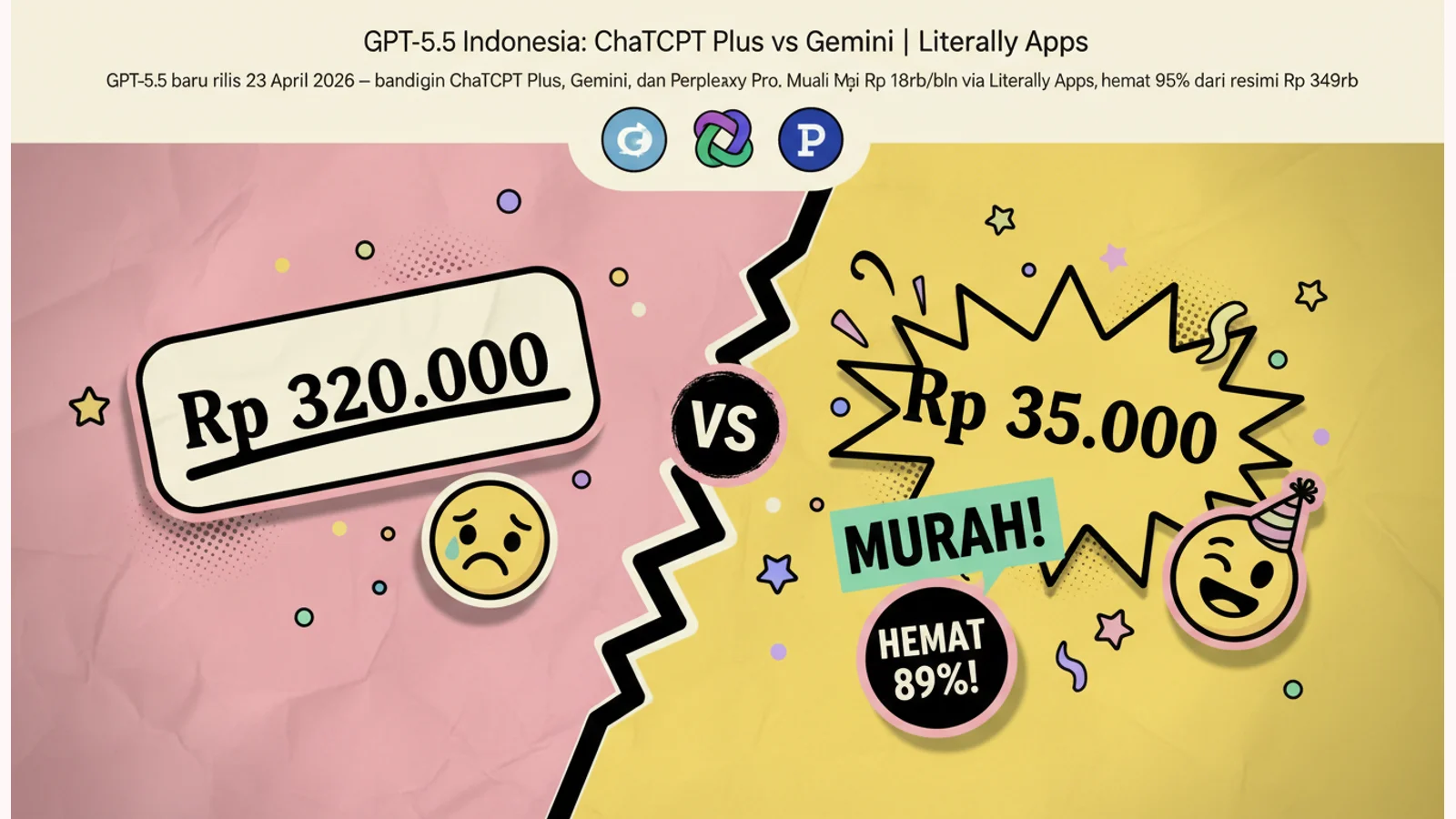GPT-5.5 Indonesia: ChatGPT Plus vs Gemini | Literally Apps