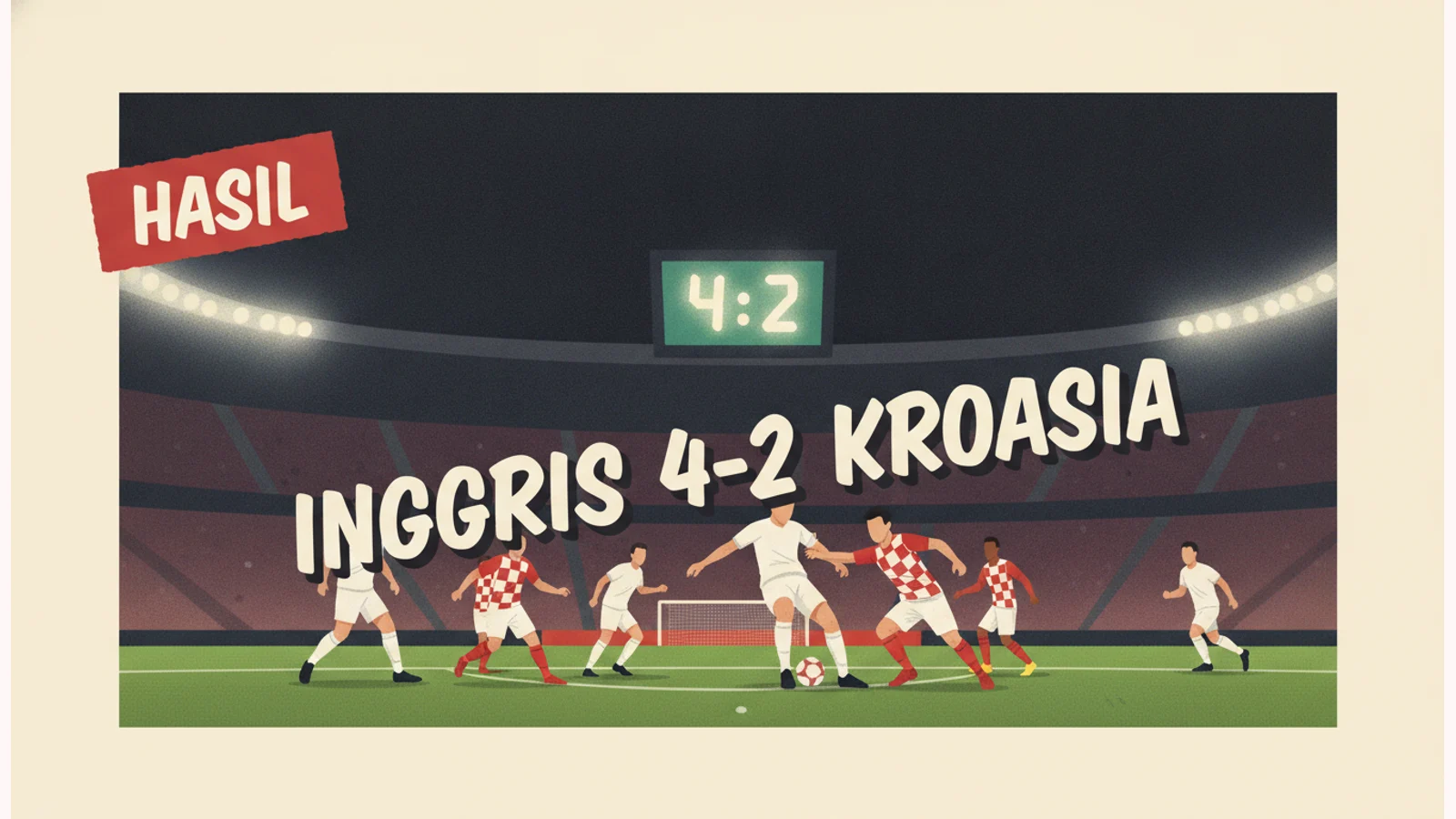 Inggris Tekuk Kroasia 4-2, Portugal Ditahan DR Kongo