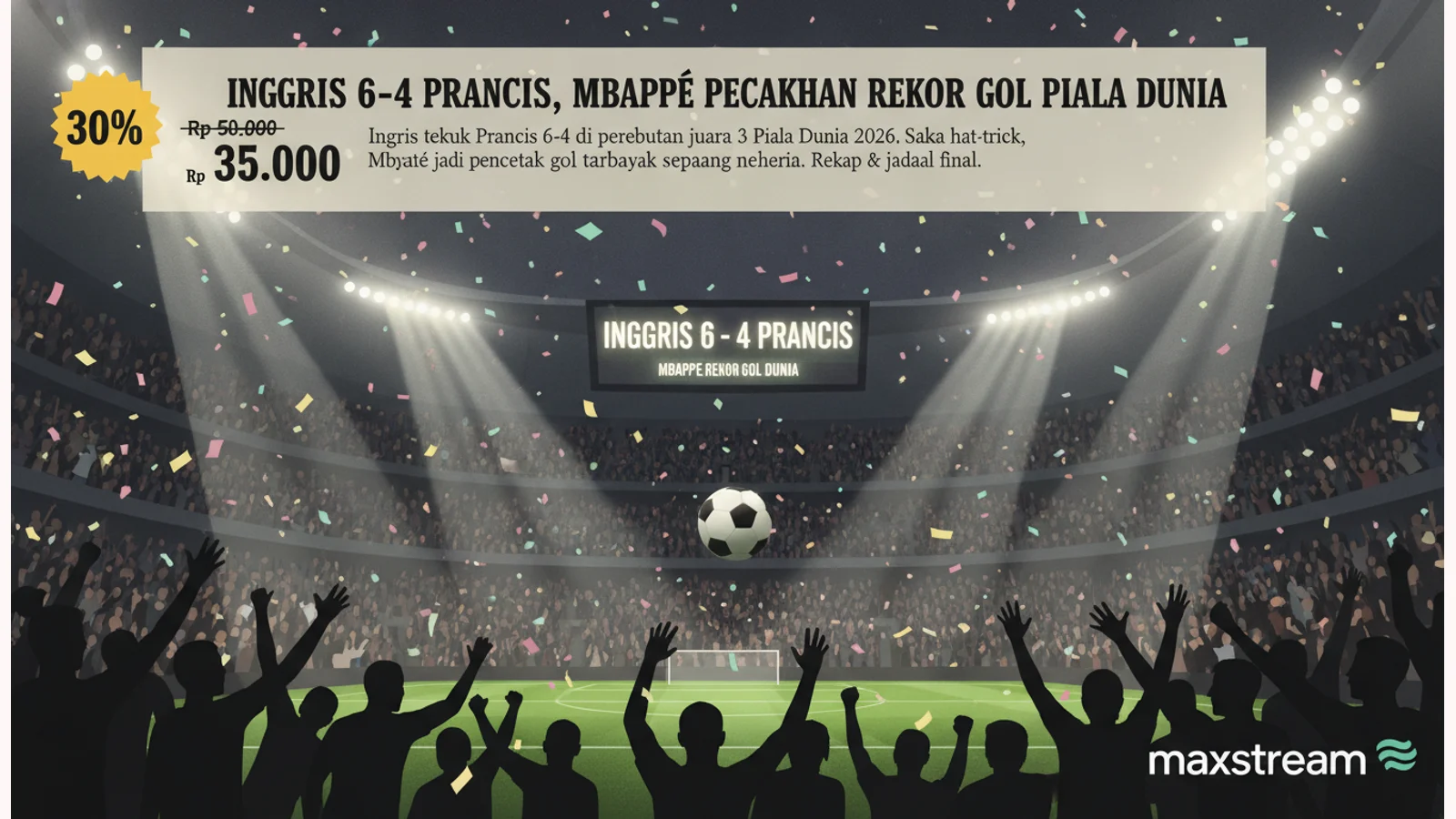 Inggris 6-4 Prancis, Mbappé Pecahkan Rekor Gol Piala Dunia
