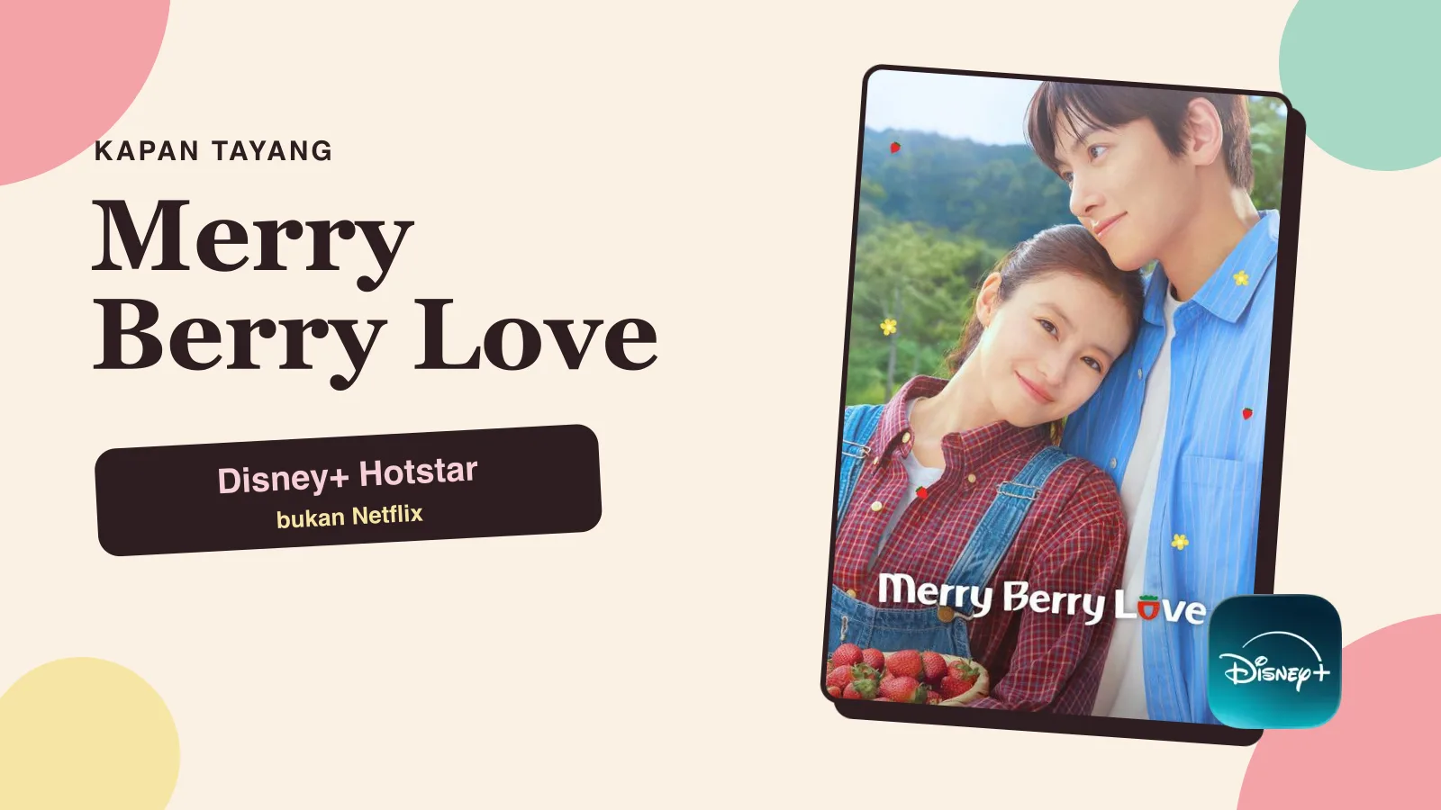 Merry Berry Love Kapan Tayang? Disney+ Hotstar + Harga