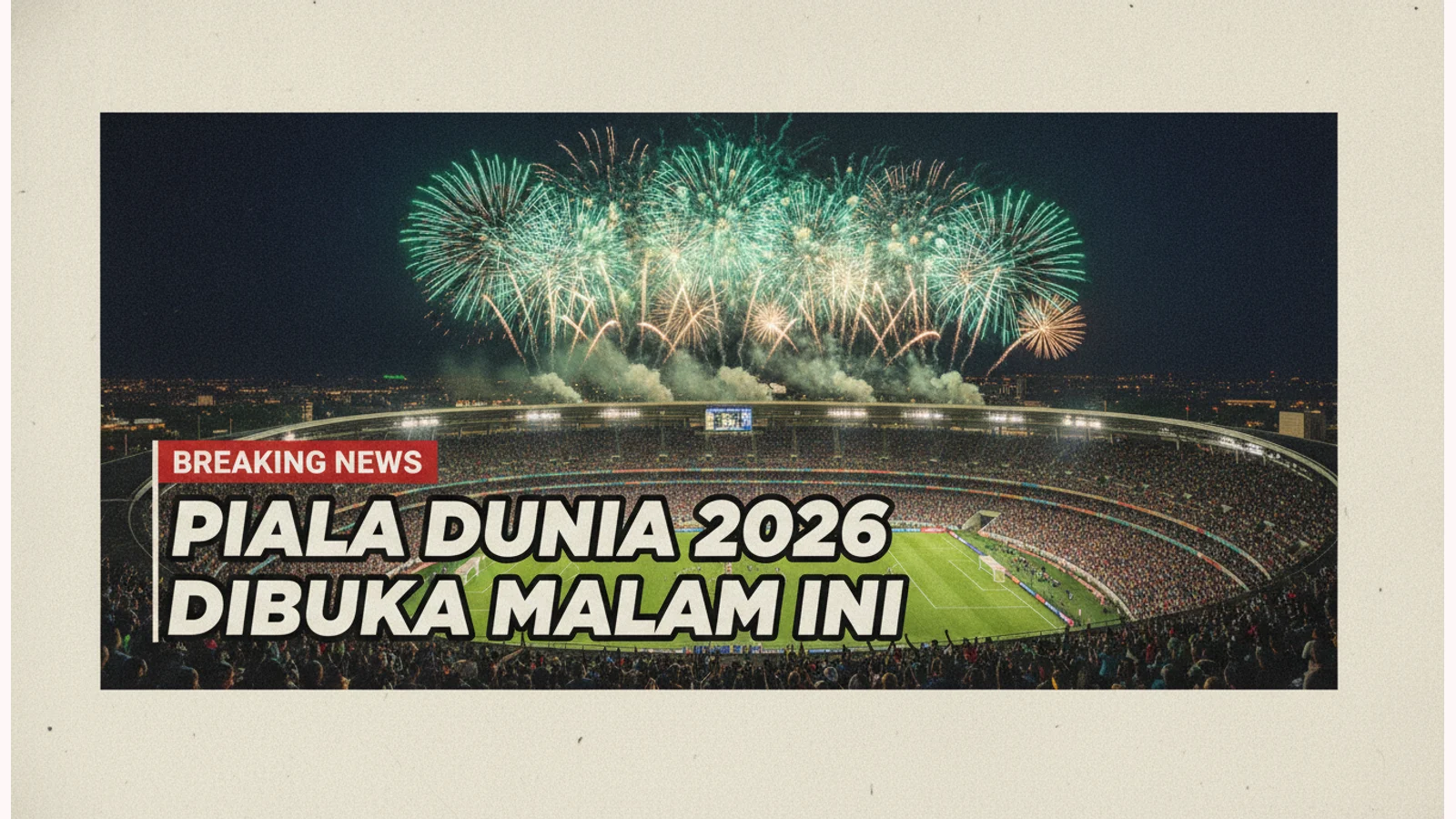 Piala Dunia 2026 Dibuka Malam Ini: Meksiko vs Afsel 02:00 WIB